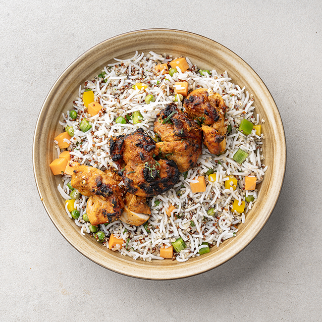 Chicken Tikka With Basil Veggie Quinoa & Rice Mix
